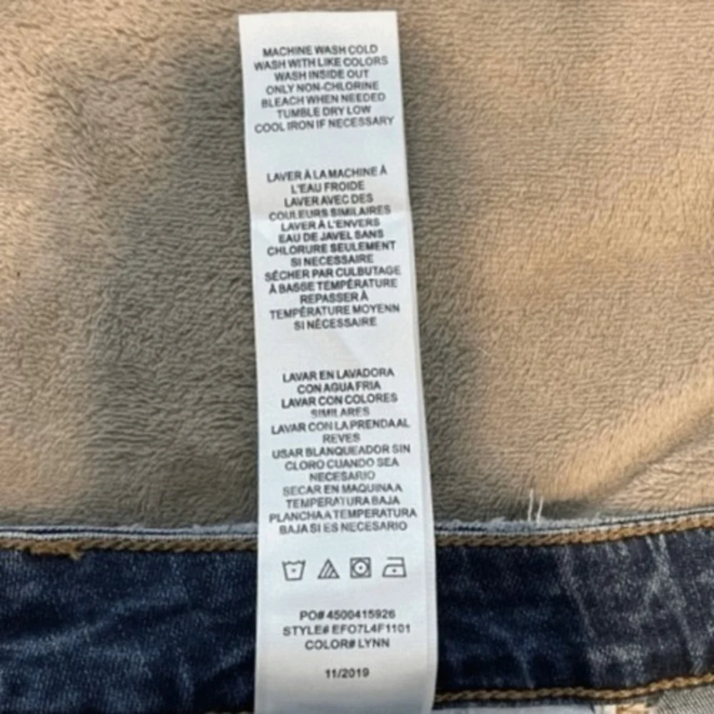 Sam Edelman The Kitten Jeans Blue Mid Rise Skinny Ankle Medium Wash Denim 27